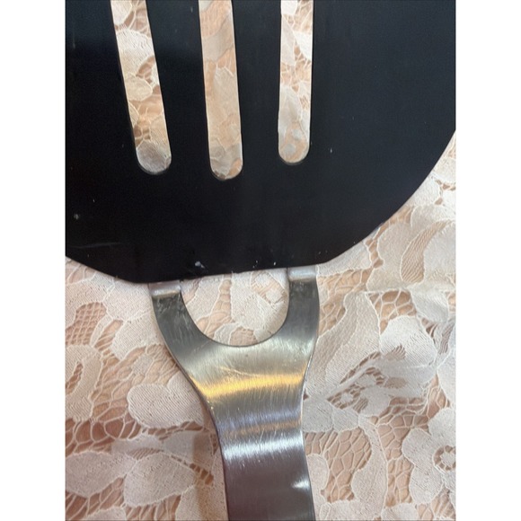 Amco Rust Proof Stainless Short Spatula Black Heat Resistant Nylon USA 11031 Com - Picture 7 of 16